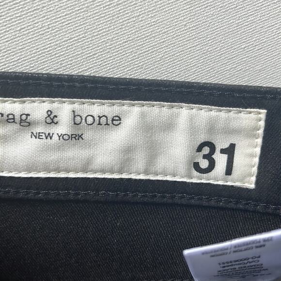 Rag & Bone Casey High-Rise Ankle Flare Pants in Coated Black Size 31 NWT - Picture 5 of 14